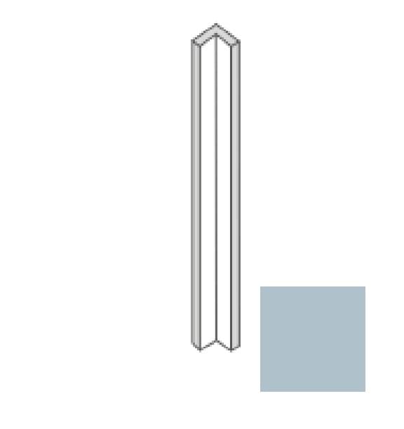 Плитка Etruria Tower Sguscio Interno Sky Blue Glossy 2x30 см, поверхность глянец