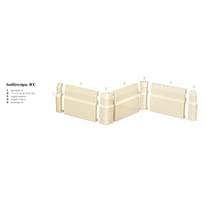 Плитка Etruria Victoria Battiscopa 900 White 11x15 см, поверхность глянец