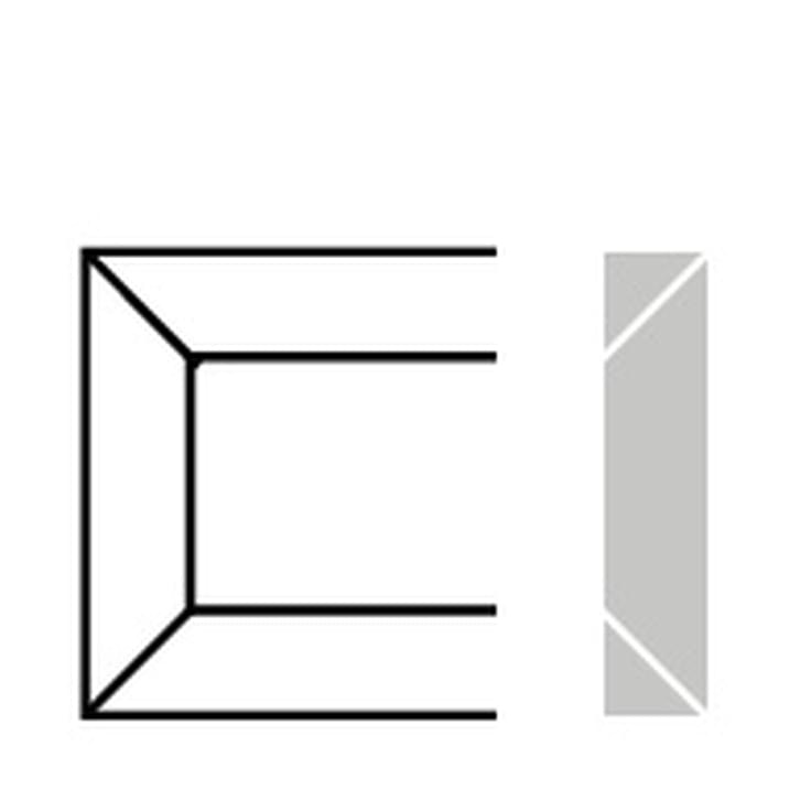 Плитка Etruria Victoria Terminale Diamantato 7.5 Slate Gray 2x7.5 см, поверхность глянец