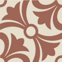 Плитка Etruria Vintage Pattern 13 Quadrato Monocolore Bianco Decoro Mattone 20x20 см, поверхность матовая