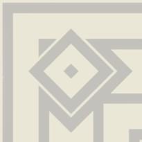 Плитка Etruria Vintage Pattern 4 Bordura Angolo Esterna Monocolore Bianco Decoro Perla 20x20 см, поверхность матовая