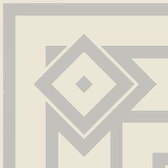 Плитка Etruria Vintage Pattern 4 Bordura Angolo Esterna Monocolore Bianco Decoro Perla 20x20 см, поверхность матовая