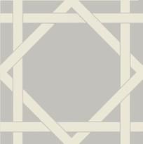 Плитка Etruria Vintage Pattern 8 Quadrato Monocolore Perla Decoro Bianco 20x20 см, поверхность матовая