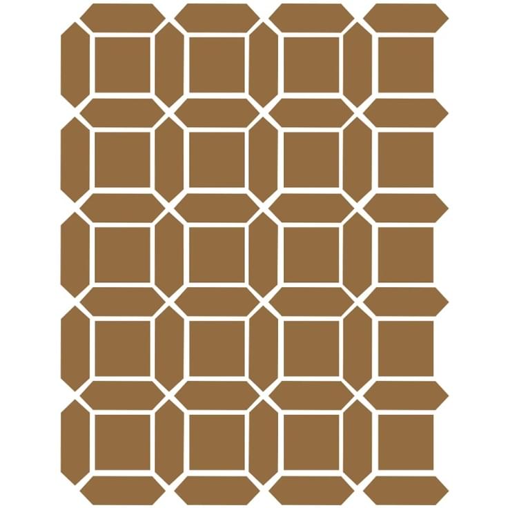 Плитка Etruria XXS Cassettone Quadrato Biscotto Losanga Biscotto 32x39 см, поверхность матовая