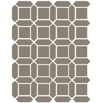 Плитка Etruria XXS Cassettone Quadrato Fango Losanga Fango 32x39 см, поверхность матовая