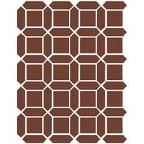 Плитка Etruria XXS Cassettone Quadrato Mattone Losanga Mattone 32x39 см, поверхность матовая