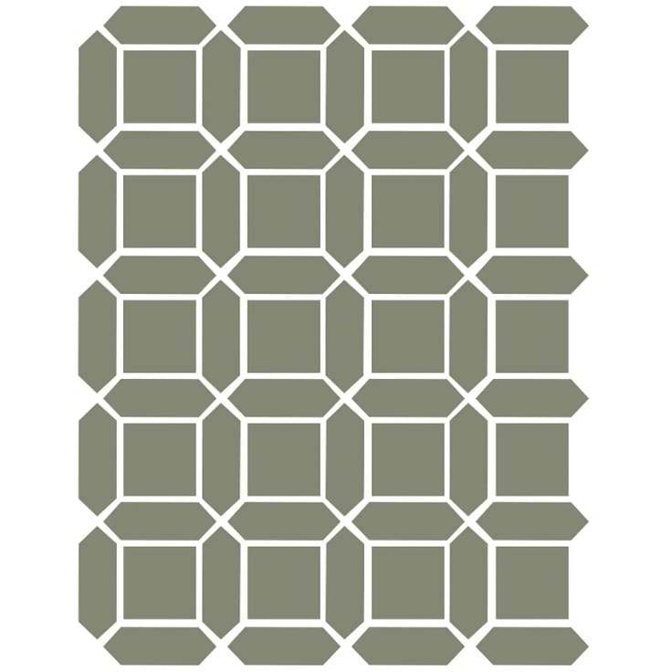 Плитка Etruria XXS Cassettone Quadrato Oliva Losanga Oliva 32x39 см, поверхность матовая