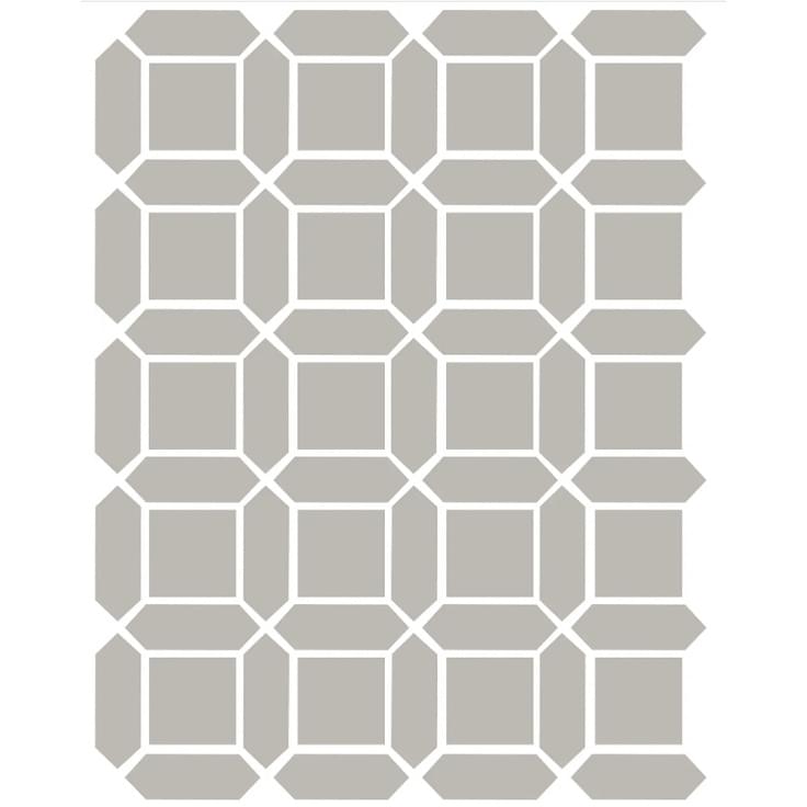 Плитка Etruria XXS Cassettone Quadrato Perla Losanga Perla 32x39 см, поверхность матовая