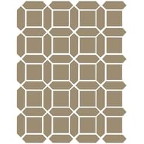 Плитка Etruria XXS Cassettone Quadrato Tortora Losanga Tortora 32x39 см, поверхность матовая