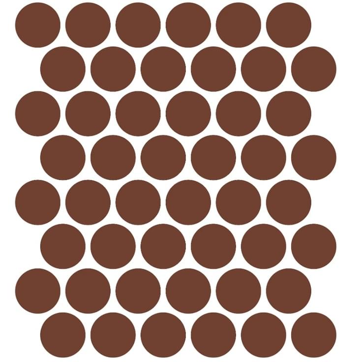 Плитка Etruria XXS Cerchio 37 Mattone 33x37 см, поверхность матовая