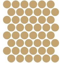 Плитка Etruria XXS Cerchio Ocra 5x5 см, поверхность матовая