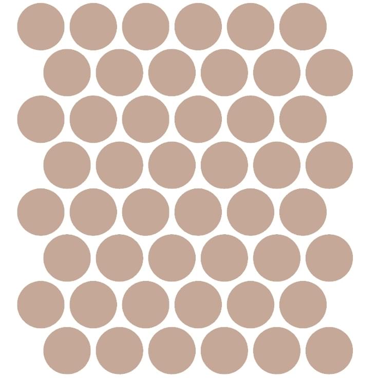 Плитка Etruria XXS Cerchio Rosa 5x5 см, поверхность матовая