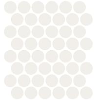 Плитка Etruria XXS Cerchio Super Bianco 5x5 см, поверхность матовая