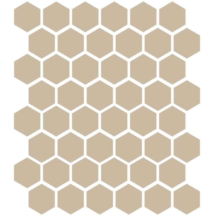 Плитка Etruria XXS Esagono Avorio 5x5.7 см, поверхность матовая