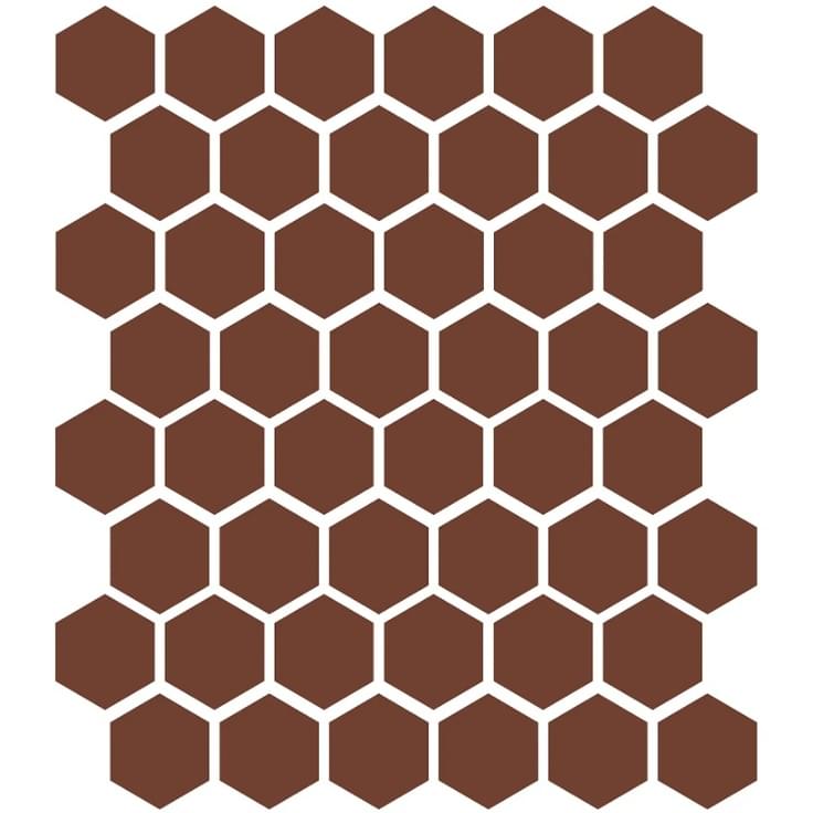 Плитка Etruria XXS Esagono Mattone 5x5.7 см, поверхность матовая