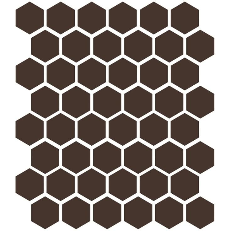 Плитка Etruria XXS Esagono Moro 5x5.7 см, поверхность матовая