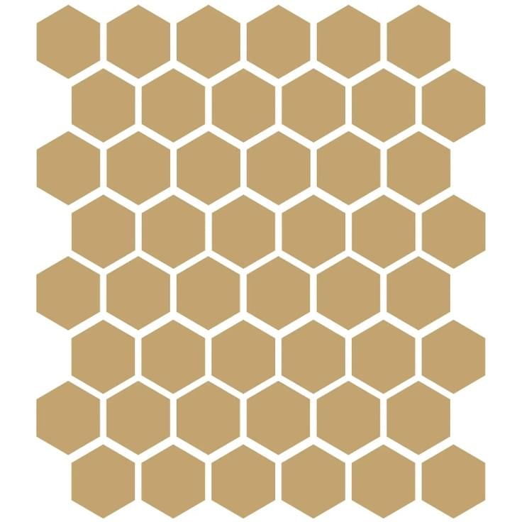 Плитка Etruria XXS Esagono Ocra 5x5.7 см, поверхность матовая