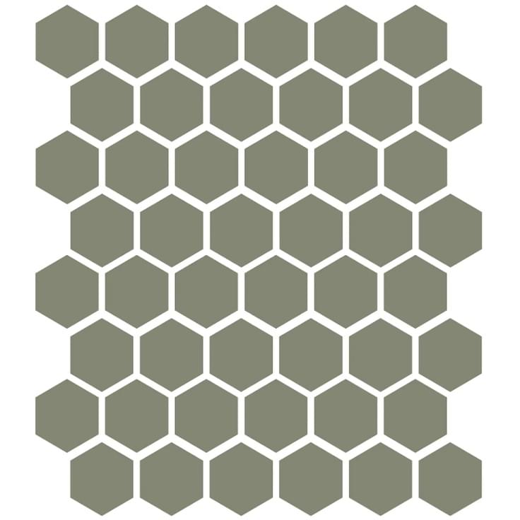Плитка Etruria XXS Esagono Oliva 5x5.7 см, поверхность матовая