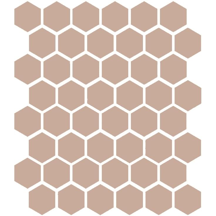 Плитка Etruria XXS Esagono Rosa 5x5.7 см, поверхность матовая