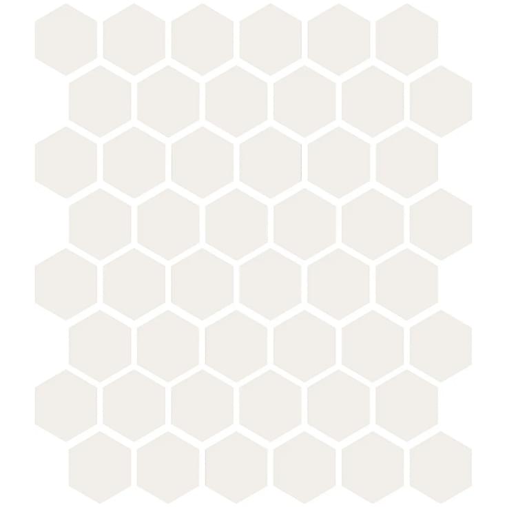 Плитка Etruria XXS Esagono Super Bianco 5x5.7 см, поверхность матовая