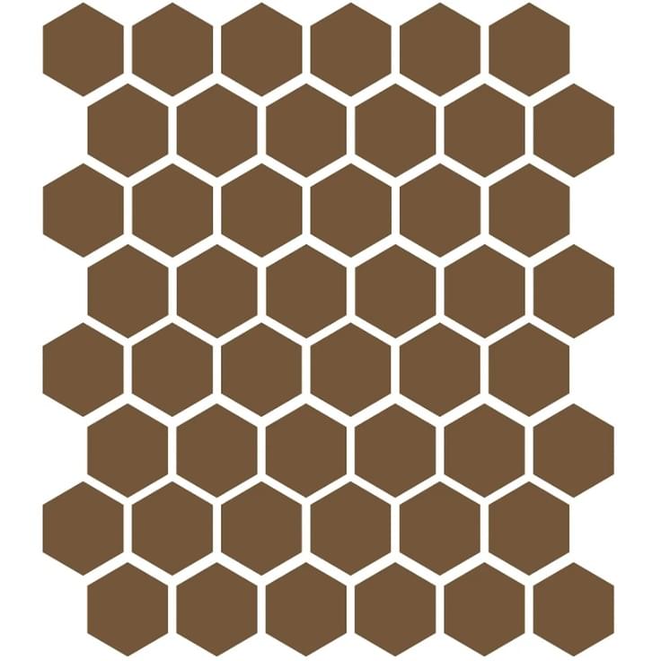 Плитка Etruria XXS Esagono Tabacco 5x5.7 см, поверхность матовая