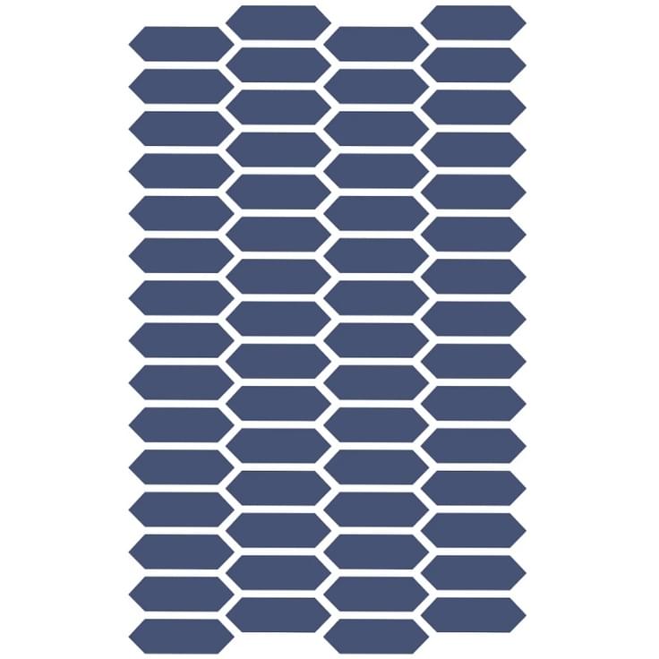 Плитка Etruria XXS Losanga Cobalto 2.5x7.5 см, поверхность матовая