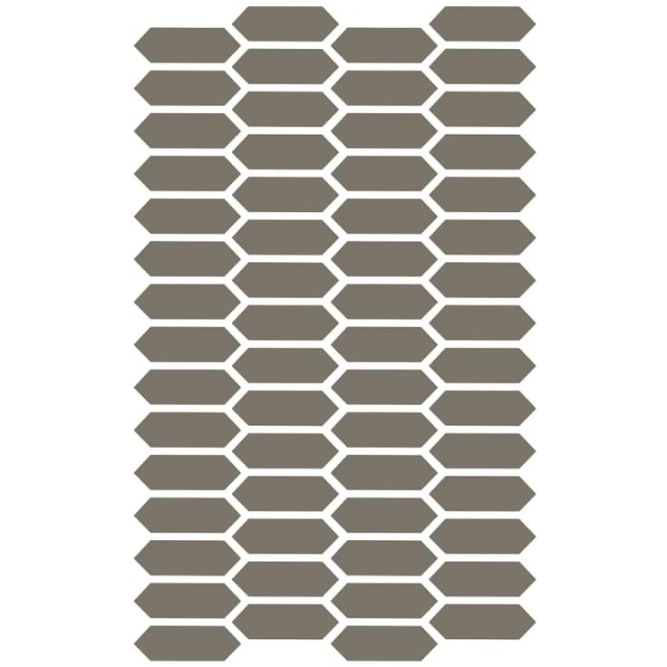 Плитка Etruria XXS Losanga Fango 2.5x7.5 см, поверхность матовая