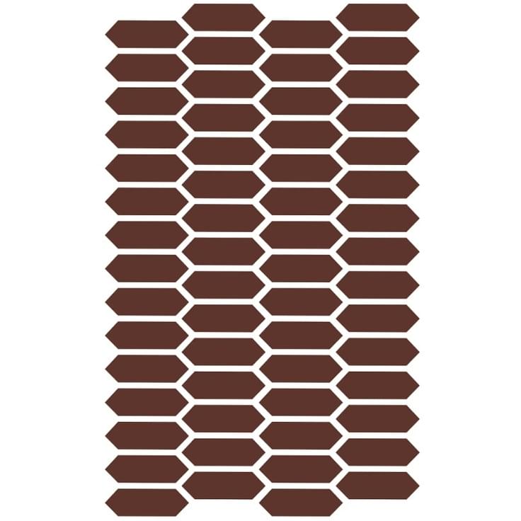 Плитка Etruria XXS Losanga Mattone 2.5x7.5 см, поверхность матовая