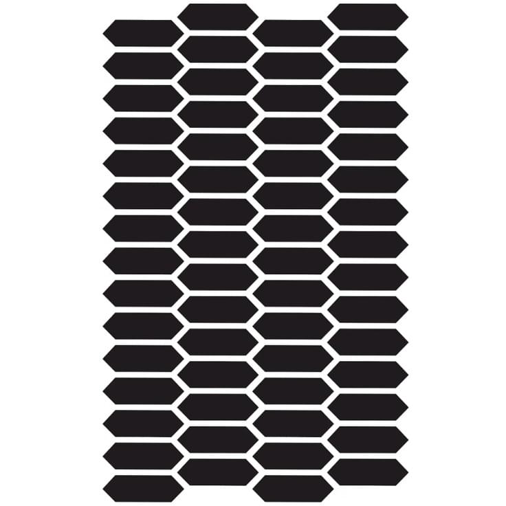 Плитка Etruria XXS Losanga Nero 2.5x7.5 см, поверхность матовая