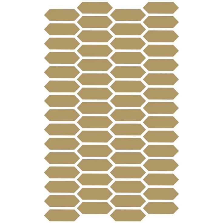 Плитка Etruria XXS Losanga Ocra 2.5x7.5 см, поверхность матовая