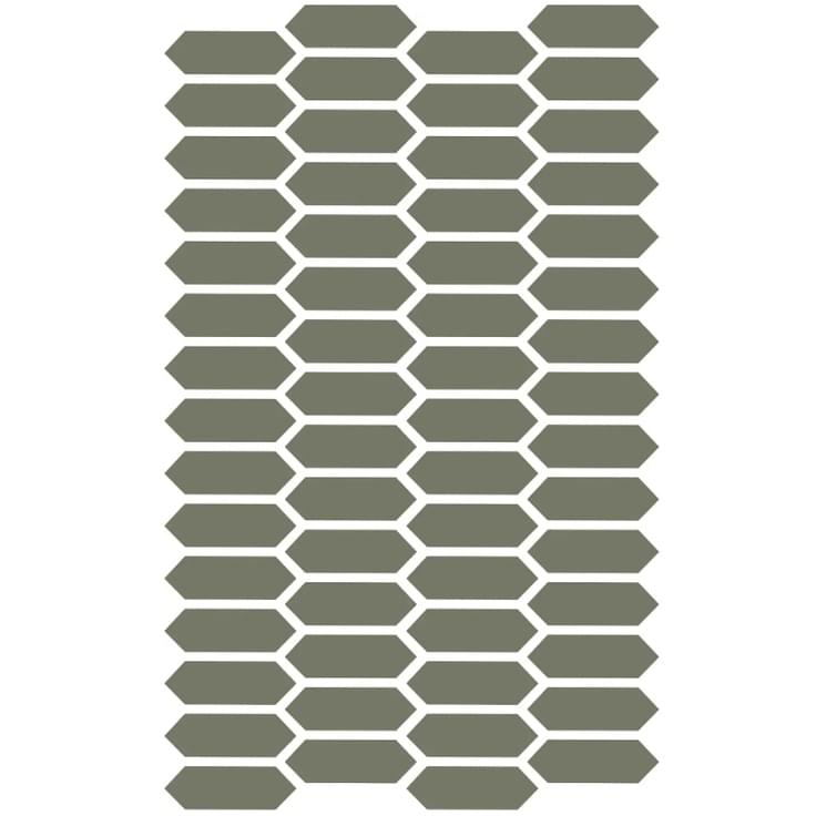 Плитка Etruria XXS Losanga Oliva 2.5x7.5 см, поверхность матовая