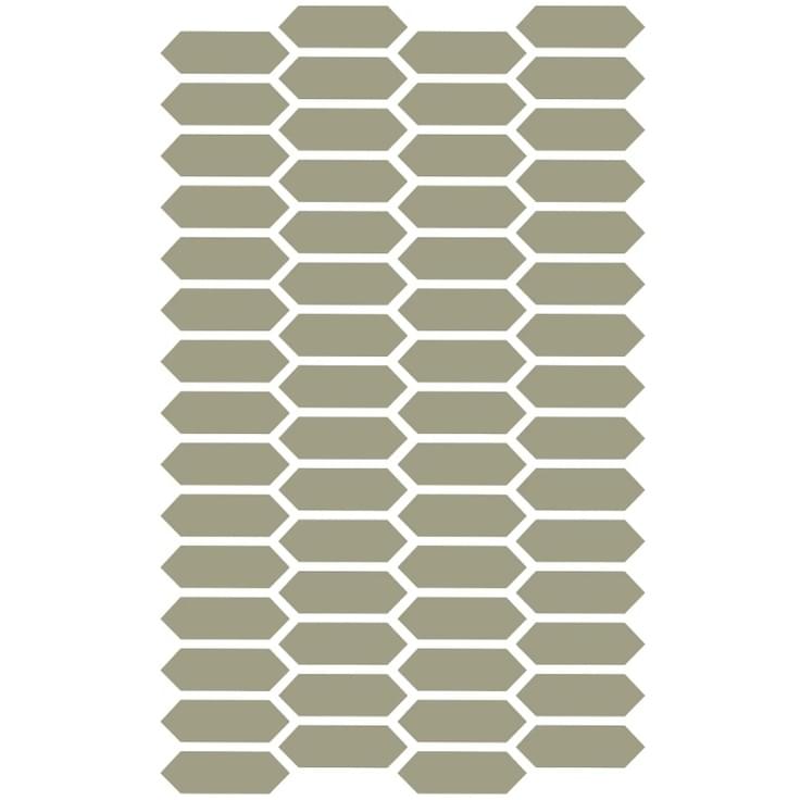 Плитка Etruria XXS Losanga Salvia 2.5x7.5 см, поверхность матовая