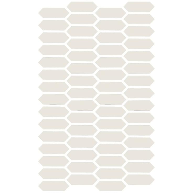 Плитка Etruria XXS Losanga Super Bianco 2.5x7.5 см, поверхность матовая