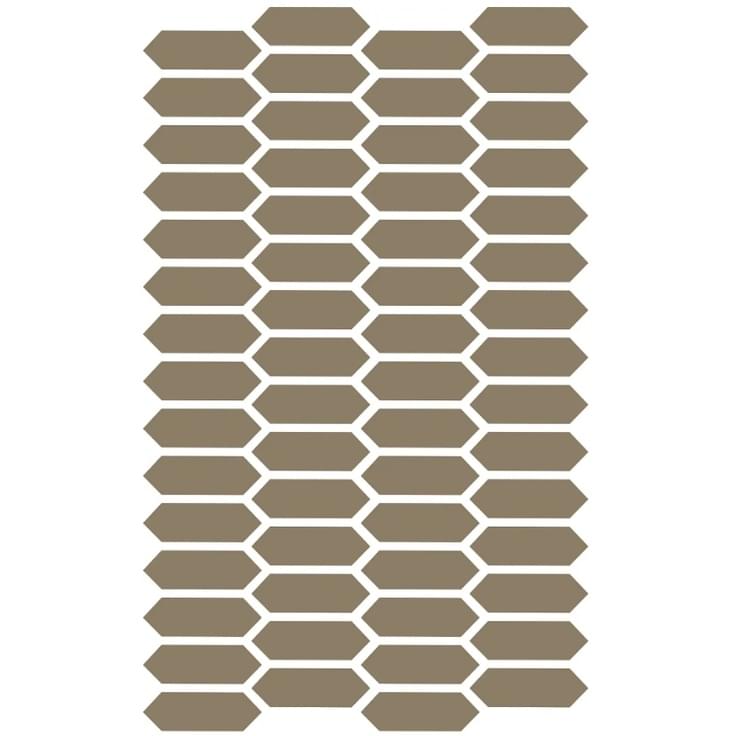 Плитка Etruria XXS Losanga Tortora 2.5x7.5 см, поверхность матовая