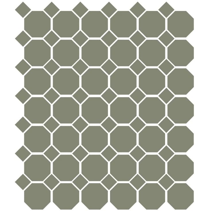 Плитка Etruria XXS Ottagono Oliva 5x5 см, поверхность матовая