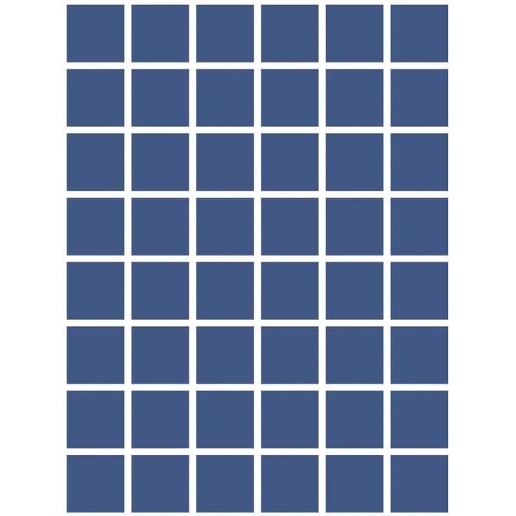 Плитка Etruria XXS Quadrato Cobalto 5x5 см, поверхность матовая