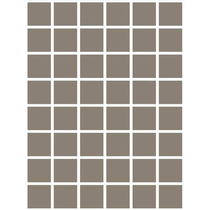 Плитка Etruria XXS Quadrato Fango 5x5 см, поверхность матовая