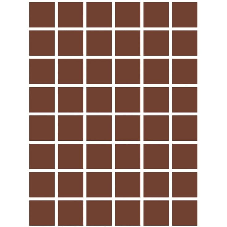 Плитка Etruria XXS Quadrato Mattone 5x5 см, поверхность матовая