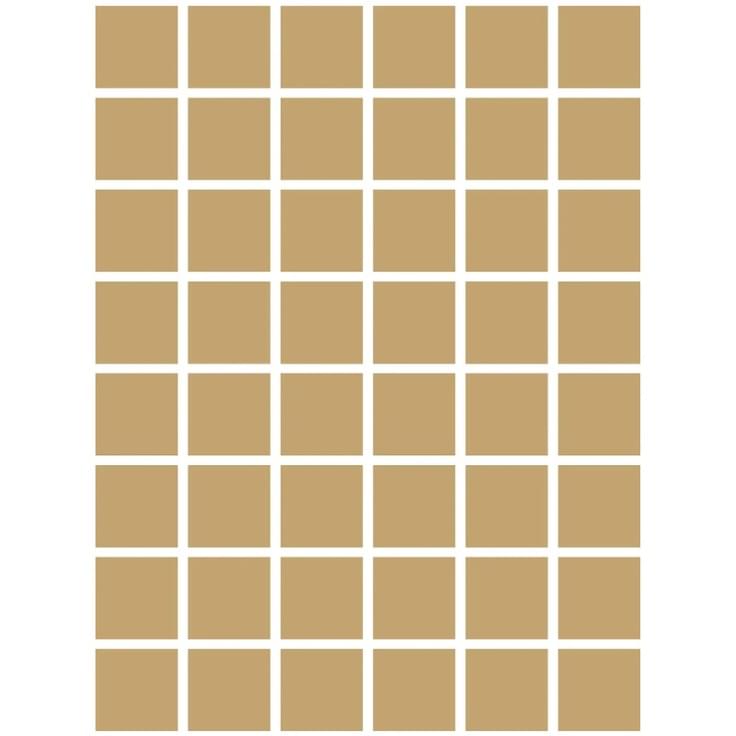 Плитка Etruria XXS Quadrato Ocra 5x5 см, поверхность матовая