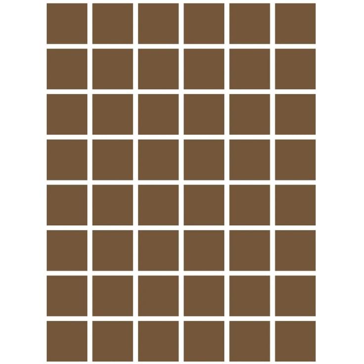 Плитка Etruria XXS Quadrato Tabacco 5x5 см, поверхность матовая