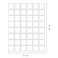 Плитка Etruria XXS Quadrato Two Colours Bianco / Nero 31x41 см, поверхность матовая