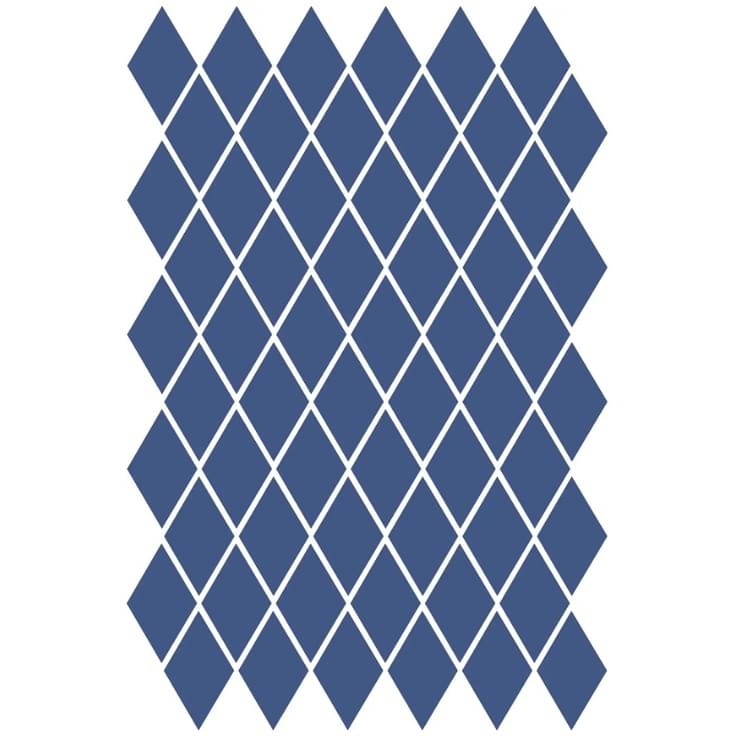 Плитка Etruria XXS Rombo Cobalto 4x7 см, поверхность матовая