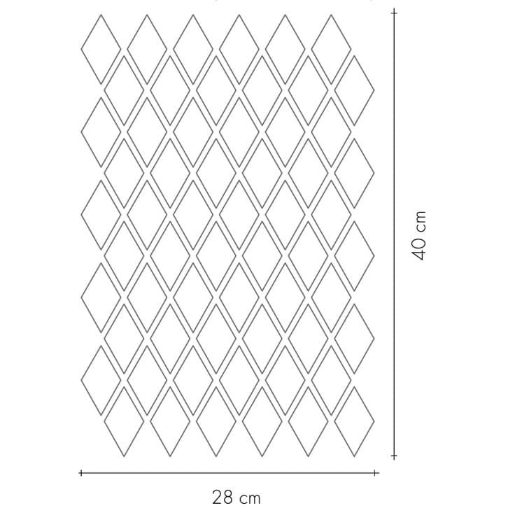 Плитка Etruria XXS Rombo Two Colours Rosa Mattone 28x40 см, поверхность матовая