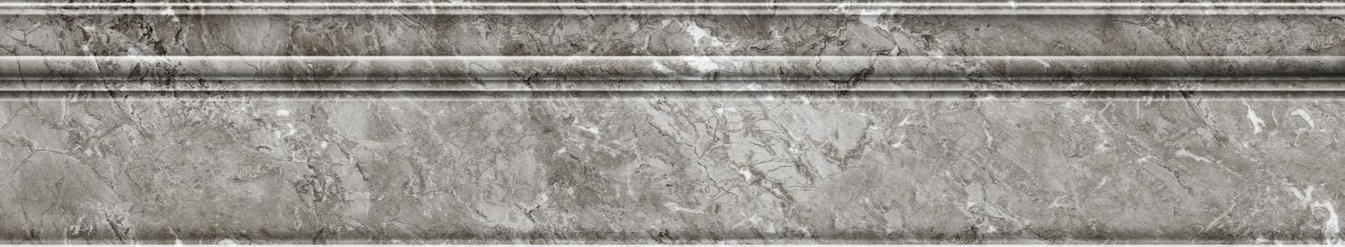 Плитка Eurotile Amina Грэй Плинтус 16x89.5 см, поверхность глянец
