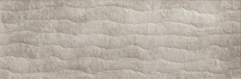 Плитка Eurotile Baltimore Крем Рельеф Волна 32.5x100 см, поверхность матовая