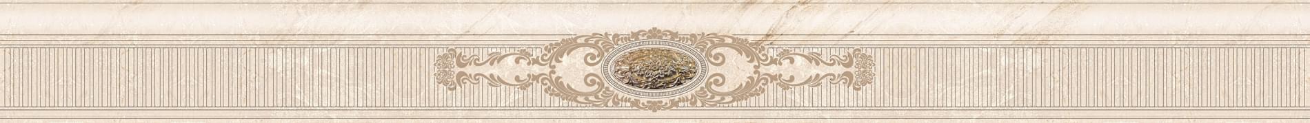 Плитка Eurotile Eclipse Беж Бордюр 8x89.5 см, поверхность глянец