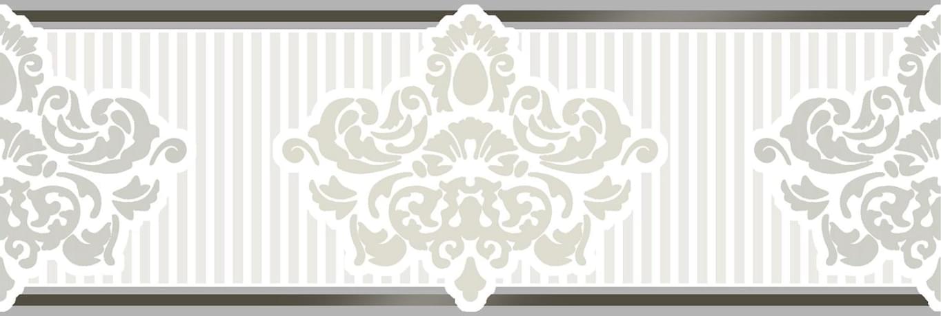 Плитка Eurotile Valentino Бордюр 9x29.5 см, поверхность глянец
