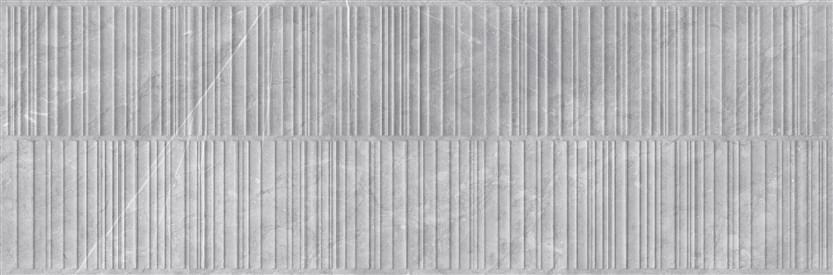 Плитка Eurotile Андора Грэй Рельеф Вертикальный 32.5x100 см, поверхность матовая, рельефная
