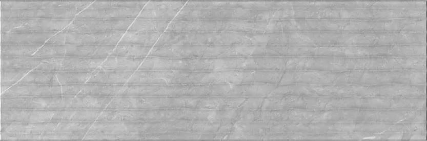 Плитка Eurotile Андора Грэй Рельеф Волна 32.5x100 см, поверхность матовая, рельефная