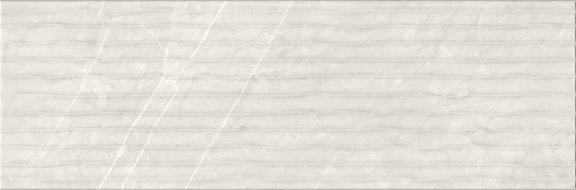 Плитка Eurotile Андора Лайт Рельеф Волна 32.5x100 см, поверхность матовая, рельефная
